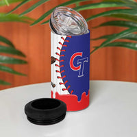 Chinese Taipei 2026 Baseball Custom 4 in 1 Can Cooler Tumbler Go Taiwan Drip Style