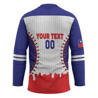 Chinese Taipei 2026 Baseball Custom Hockey Jersey Go Taiwan Drip Style