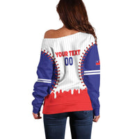 Chinese Taipei 2026 Baseball Custom Off Shoulder Sweater Go Taiwan Drip Style