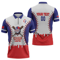 Chinese Taipei 2026 Baseball Custom Zipper Polo Shirt Go Taiwan Drip Style