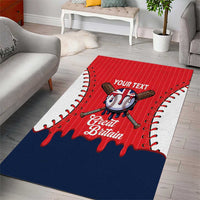Great Britain 2026 Baseball Custom Area Rug Go Champions Drip Style