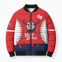Great Britain 2026 Baseball Custom Bomber Puffer Jacket Go Champions Drip Style