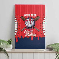 Great Britain 2026 Baseball Custom Canvas Wall Art Go Champions Drip Style