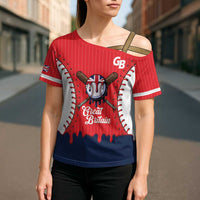Great Britain 2026 Baseball Custom Cross Shoulder Shirt Go Champions Drip Style