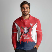 Great Britain 2026 Baseball Custom Long Sleeve Polo Shirt Go Champions Drip Style