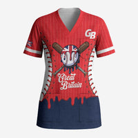 Great Britain 2026 Baseball Custom Scrub Top Go Champions Drip Style
