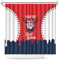 Great Britain 2026 Baseball Custom Shower Curtain Go Champions Drip Style