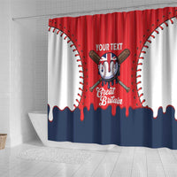 Great Britain 2026 Baseball Custom Shower Curtain Go Champions Drip Style