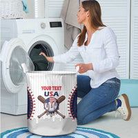 United States 2026 Baseball Custom Laundry Basket Go USA Drip Style