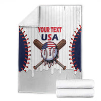 United States 2026 Baseball Custom Blanket Go USA Drip Style