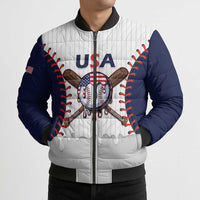 United States 2026 Baseball Custom Bomber Puffer Jacket Go USA Drip Style