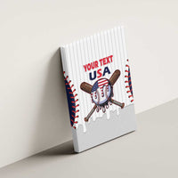United States 2026 Baseball Custom Canvas Wall Art Go USA Drip Style