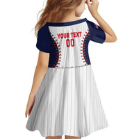 United States 2026 Baseball Custom Family Matching Off The Shoulder Long Sleeve Dress and Hawaiian Shirt Go USA Drip Style