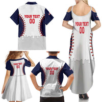 United States 2026 Baseball Custom Family Matching Summer Maxi Dress and Hawaiian Shirt Go USA Drip Style