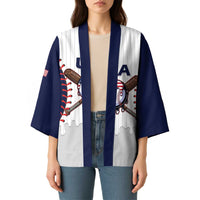 United States 2026 Baseball Custom Kimono Go USA Drip Style
