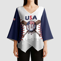 United States 2026 Baseball Custom Kimono Sleeve Blouse Go USA Drip Style
