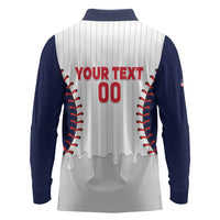 United States 2026 Baseball Custom Long Sleeve Polo Shirt Go USA Drip Style