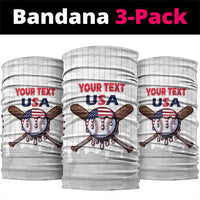 United States 2026 Baseball Custom Neck Gaiter Go USA Drip Style