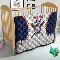 United States 2026 Baseball Custom Quilt Go USA Drip Style