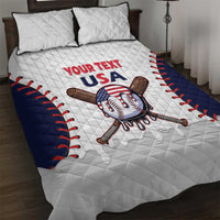 United States 2026 Baseball Custom Quilt Bed Set Go USA Drip Style