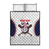 United States 2026 Baseball Custom Quilt Bed Set Go USA Drip Style