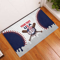 United States 2026 Baseball Custom Rubber Doormat Go USA Drip Style