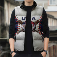 United States 2026 Baseball Custom Sleeveless Puffer Jacket Go USA Drip Style