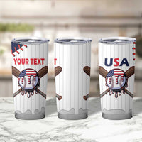 United States 2026 Baseball Custom Tumbler Cup Go USA Drip Style