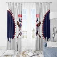 United States 2026 Baseball Custom Window Curtain Go USA Drip Style