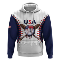 United States 2026 Baseball Custom Zip Hoodie Go USA Drip Style