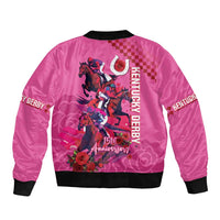 Kentucky Horse Racing Bomber Jacket 151st Anniversary With Roses - Pink Version LT14