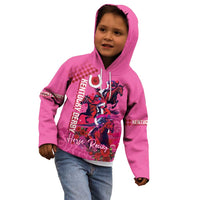 Kentucky Horse Racing Kid Hoodie 151st Anniversary With Roses - Pink Version LT14