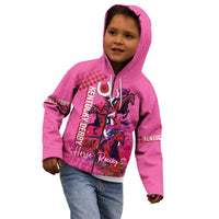 Kentucky Horse Racing Kid Hoodie 151st Anniversary With Roses - Pink Version LT14