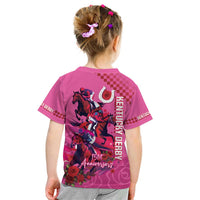 Kentucky Horse Racing Kid T Shirt 151st Anniversary With Roses - Pink Version LT14