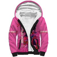 Kentucky Horse Racing Sherpa Hoodie 151st Anniversary With Roses - Pink Version LT14