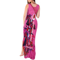 Kentucky Horse Racing Tank Maxi Dress 151st Anniversary With Roses - Pink Version LT14