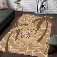Gulf of Mexico Forever Area Rug Mexican Turtle Brown Version