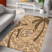 Gulf of Mexico Forever Area Rug Mexican Turtle Brown Version
