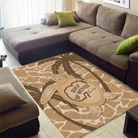 Gulf of Mexico Forever Area Rug Mexican Turtle Brown Version