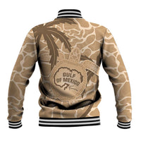 Gulf of Mexico Forever Baseball Jacket Mexican Turtle Brown Version