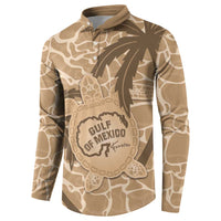 Gulf of Mexico Forever Button Sweatshirt Mexican Turtle Brown Version