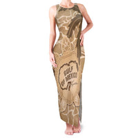 Gulf of Mexico Forever Family Matching Tank Maxi Dress and Hawaiian Shirt Mexican Turtle Brown Version