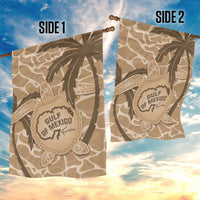 Gulf of Mexico Forever Garden Flag Mexican Turtle Brown Version