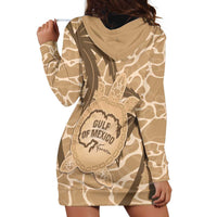 Gulf of Mexico Forever Hoodie Dress Mexican Turtle Brown Version