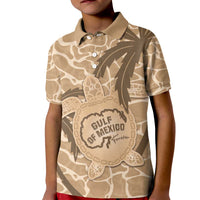 Gulf of Mexico Forever Kid Polo Shirt Mexican Turtle Brown Version