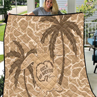 Gulf of Mexico Forever Quilt Mexican Turtle Brown Version