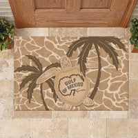 Gulf of Mexico Forever Rubber Doormat Mexican Turtle Brown Version