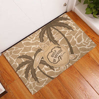 Gulf of Mexico Forever Rubber Doormat Mexican Turtle Brown Version