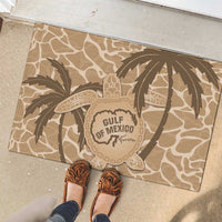 Gulf of Mexico Forever Rubber Doormat Mexican Turtle Brown Version