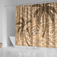 Gulf of Mexico Forever Shower Curtain Mexican Turtle Brown Version